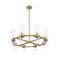 Z-Lite Datus 8 Light Chandelier, Rubbed Brass & Clear 4008-8RB - alternate 3
